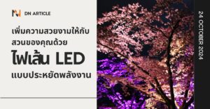 เพิ่มความสวยงามให้กับสวนของคุณด้วยไฟเส้น LED แบบประหยัดพลังงาน