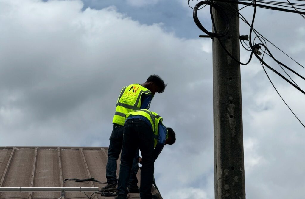 ผลงานติดตั้งระบบโซล่ารูฟท็อป ขนาด 6.3 kWp 3 เฟส