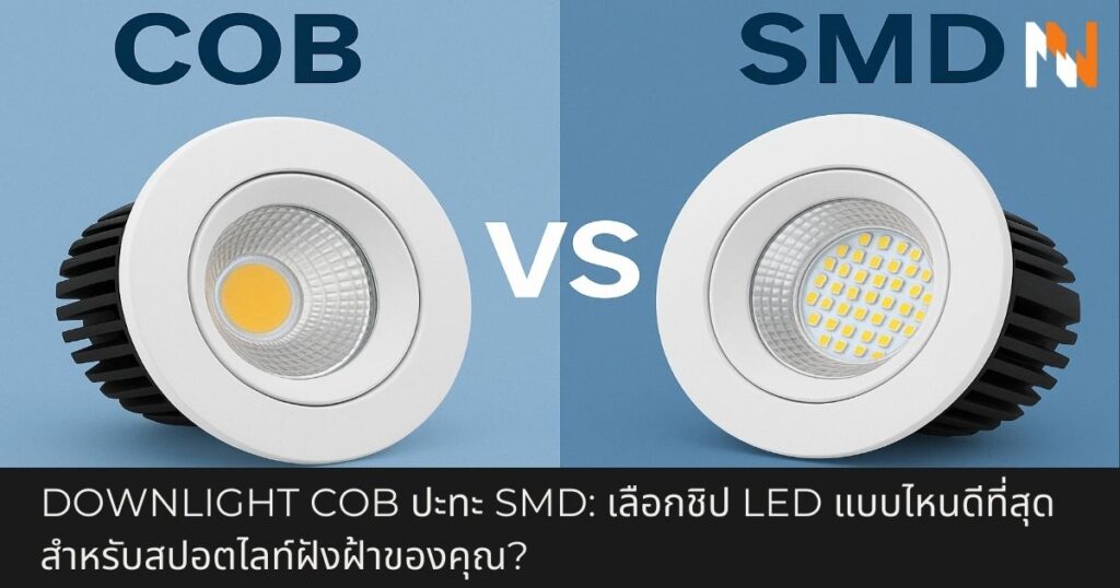 Downlight COB ชิป LED แบบไหนดีที่สุดสำหรับดาวน์ไลท์ของคุณ