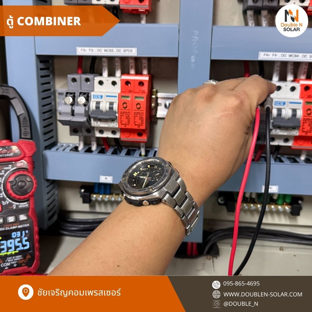 ผลงานการติดตั้งโซล่ารูฟท็อประบบ Hybrid ขนาด 20 kW 3 เฟส ณ ชัยเจริญคอมเพรสเซอร์