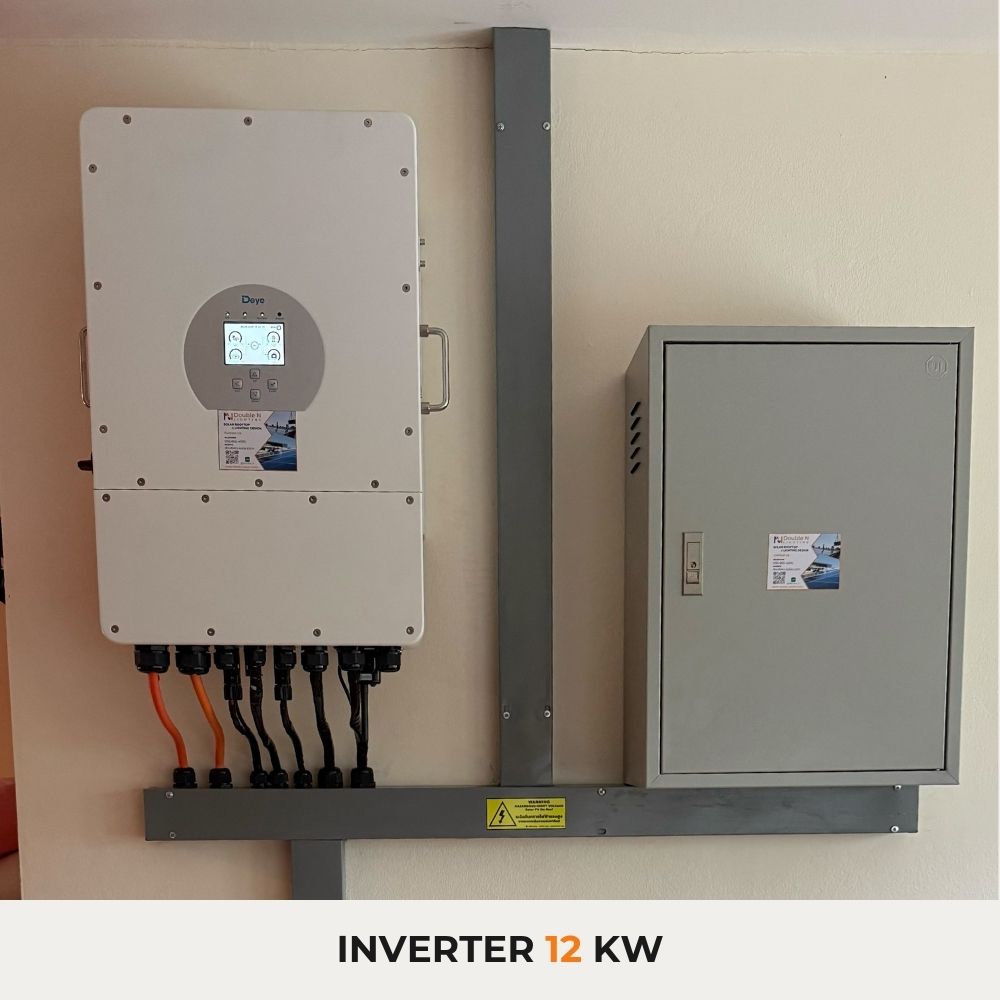 ผลงานอัปเกรดระบบ Solar Rooftop Hybrid 12 kWp 3 เฟส ณ บ้านคุณตั้ม
